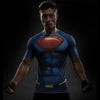 T Shirt de Compression Superman Bleu