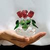 Bouquet de Roses Eternelles en Cristal