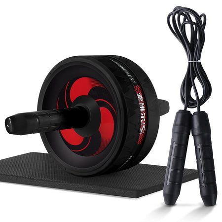 Pack Ultra Fitness : Roue Abdominale + Tapis + Corde à Sauter