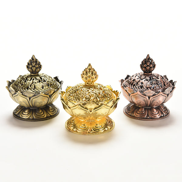 Brûleur d'Encens "Lotus Tibétain" - 3 couleurs disponibles