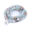 Bracelet Mala "Lotus" de 108 perles en Amazonite Naturelle