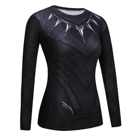 T Shirt de Compression Black Panther Deluxe