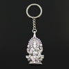 Porte-clés Ganesh Argent Antique