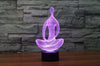 Edition Limitée: Lampe LED Hologramme "Méditation & Yoga"