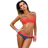 Maillot de bain deux pièces Imprimé patchwork