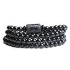 Bracelets "Force de l'Amour" Phoenix et Dragon en Obsidienne Arc-en-Ciel