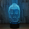 Lampe Led Hologramme "Tête de Bouddha"