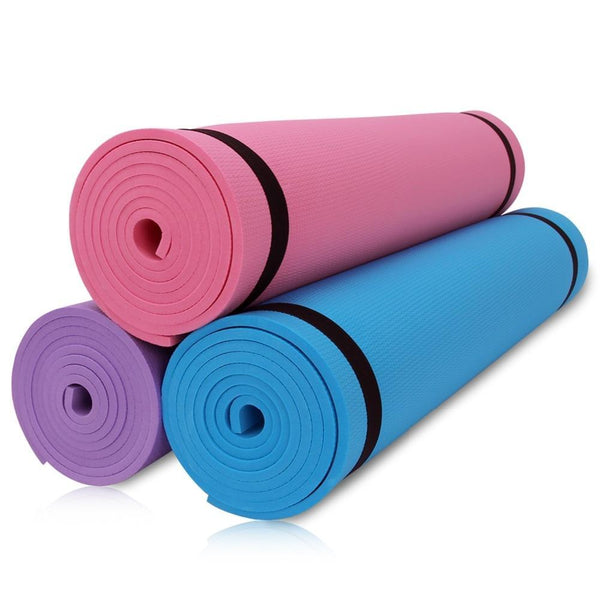 Tapis de Yoga 6mm antidérapant - 3 couleurs disponibles