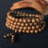 Collier Mala Tibétain de méditation - 108 perles en bois wengé